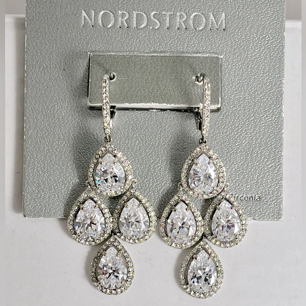 Elegant Silver Drop Earrings
